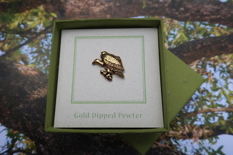 Vulture Gold Lapel Pin
