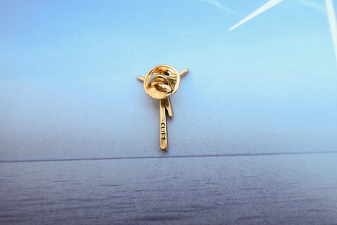 Wind Energy Gold Lapel Pin
