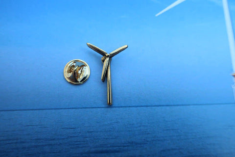 Wind Energy Gold Lapel Pin