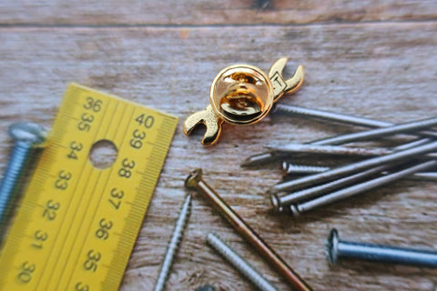 Wrench Gold Lapel Pin
