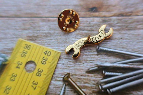 Wrench Gold Lapel Pin