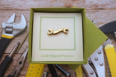 Wrench Gold Lapel Pin