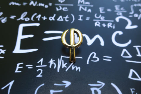 Golden Ratio Gold Lapel Pin