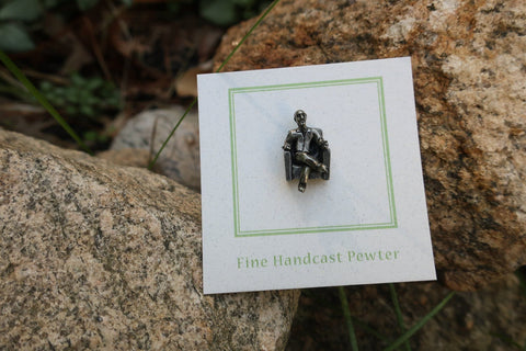 Guy in Chair Lapel Pin