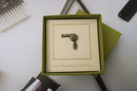 Hair Dryer Lapel Pin