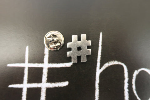 Hashtag Lapel Pin