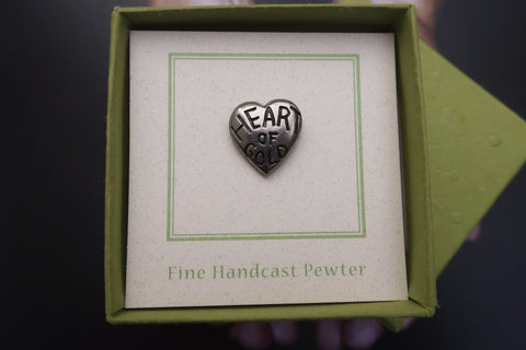 Heart of Gold Lapel Pin
