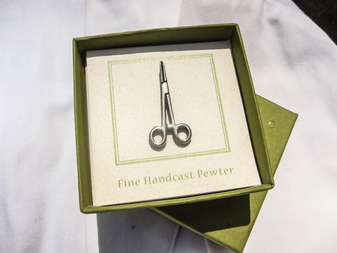 Hemostat Lapel Pin