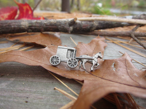 Horse & Buggy Lapel Pin
