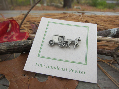 Horse & Buggy Lapel Pin