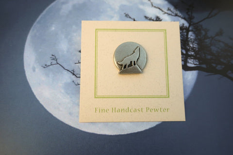 Howling Wolf Lapel Pin