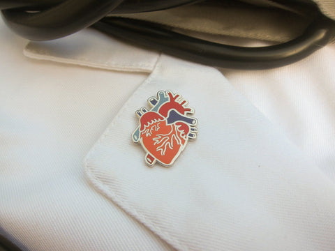 Human Heart Enamel Pin