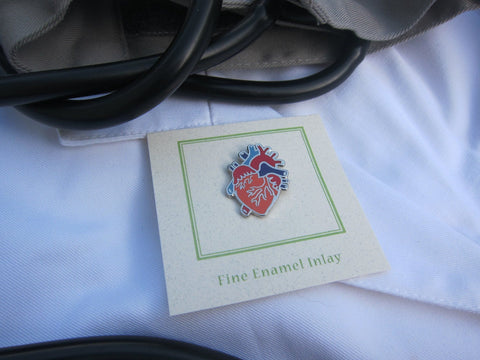 Human Heart Enamel Pin