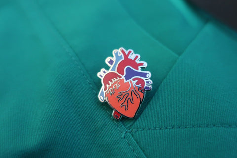 Human Heart Enamel Pin