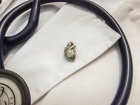 Human Heart Lapel Pin