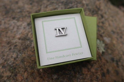 Roman Numeral Lapel Pins