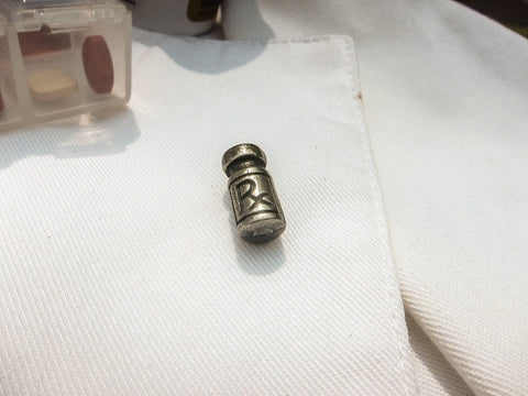 Immunization Vial Lapel Pin