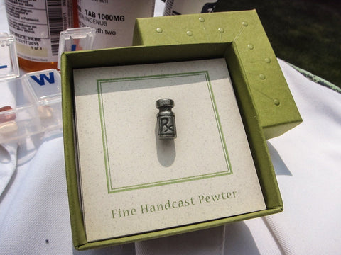 Immunization Vial Lapel Pin