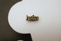 Justice Lapel Pin