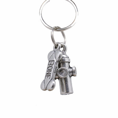 Dog Bone & Hydrant Keyrings