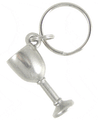 Wine Glass Keyrings