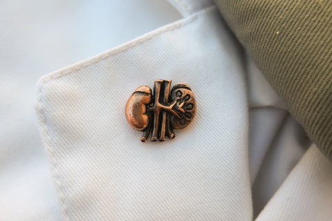 Kidney Copper Lapel Pin