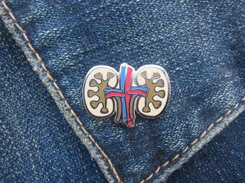 Kidneys Enamel Pin