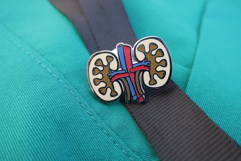 Kidneys Enamel Pin