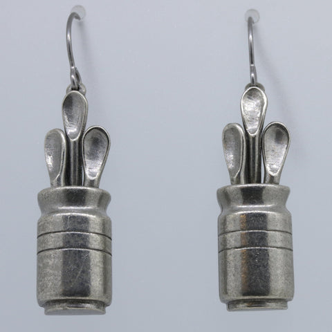 Spoons in Pot Earrings