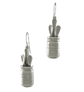 Spoons in Pot Earrings