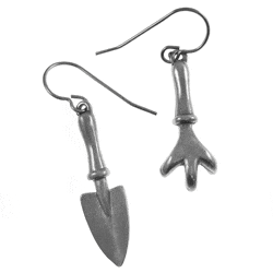 Trowel and Claw Earrings