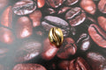 Large Coffee Bean Gold Lapel Pin