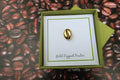 Large Coffee Bean Gold Lapel Pin