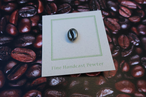 Large Coffee Bean Lapel Pin