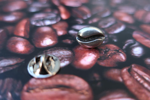 Large Coffee Bean Lapel Pin