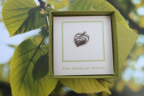 Linden Leaf Lapel Pin