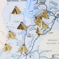 Tent Map Pins