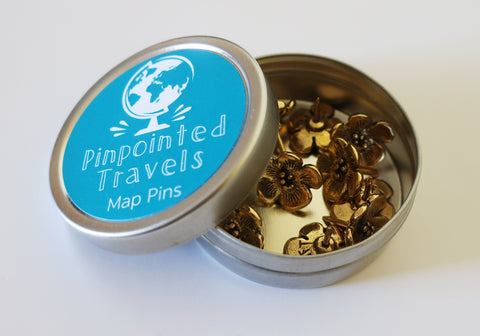 Flower Map Pins
