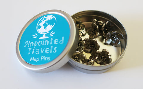 Flower Map Pins
