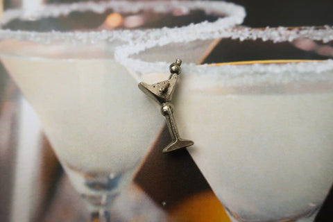 Martini Glass Lapel Pin