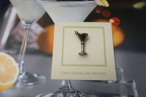 Martini Glass Lapel Pin