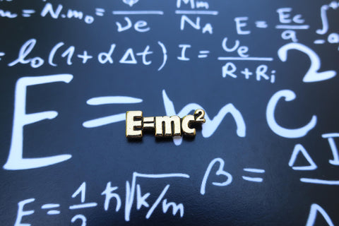 E=MC2 Gold Lapel Pin
