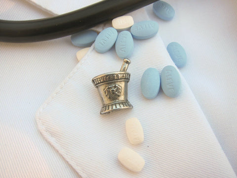 Mortar and Pestle Lapel Pin