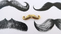 Moustache Gold Lapel Pin