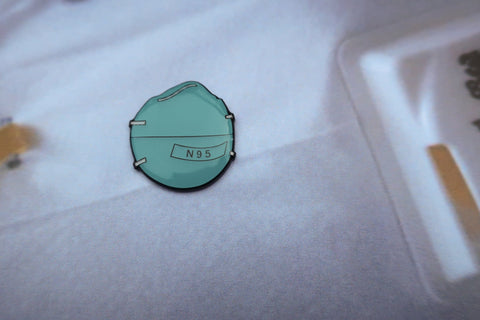 N95 Mask Enamel Pin
