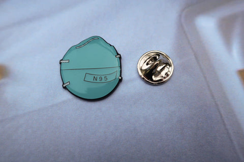 N95 Mask Enamel Pin