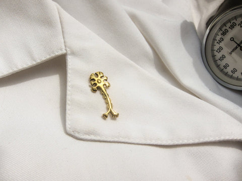Neuron Gold Lapel Pin