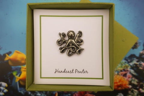 Octopus Lapel Pin
