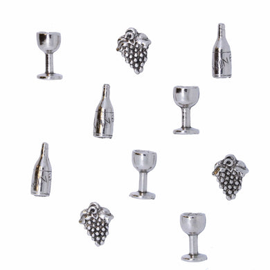 Wine Pushpins | lapelpinplanet