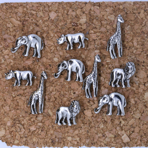 African Animal Pushpins